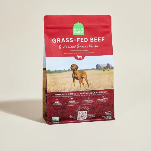 Grass-Fed Beef & Ancient Grains Dog Kibble