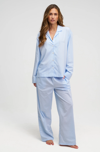 Long Premium Striped PJ Set