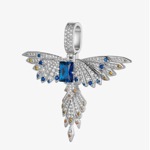 Moissanite Suzaku Pendant