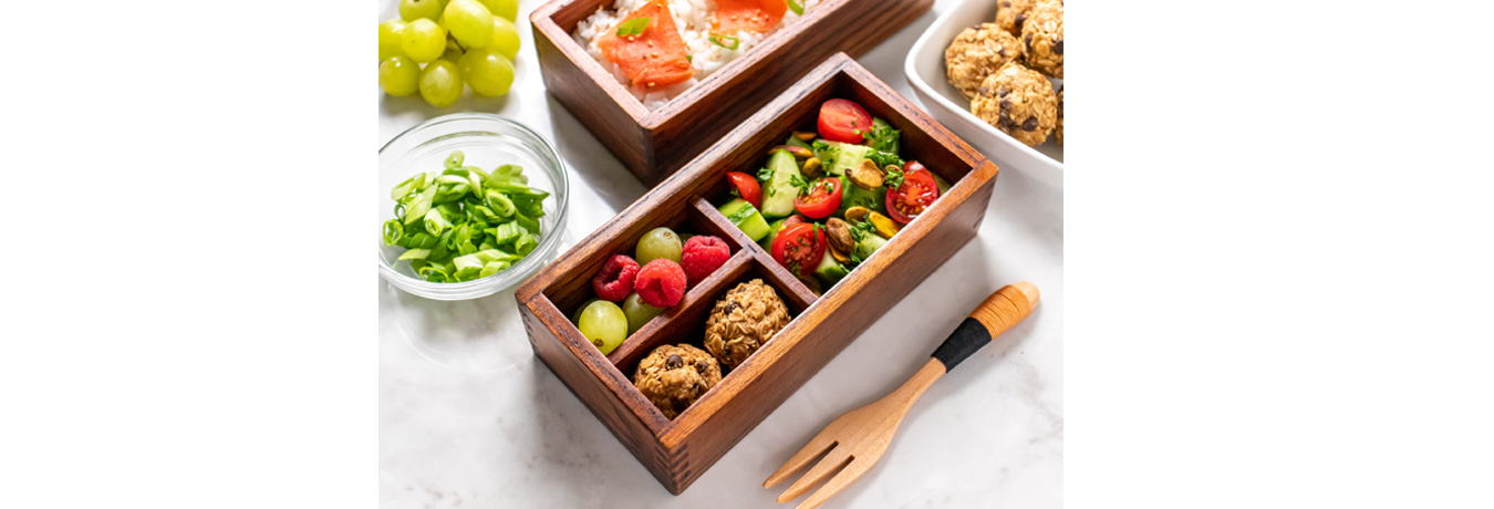 Pique Bento Box with Energy Bites